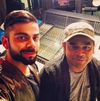 Cricketer Virat Kohli sings for music director AR Rahman