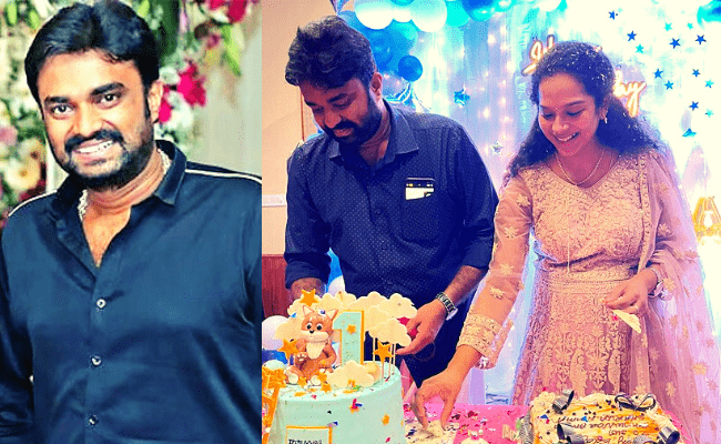 Director Vijay's son's stylish name revealed & his 1st birthday celebration pics are going viral