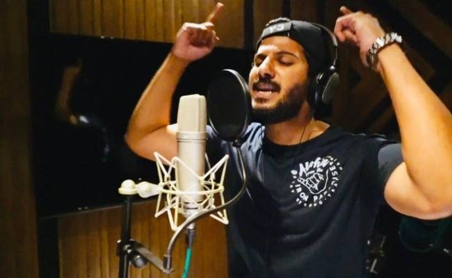 Dulquer Salmaan sings for Hey Sinamika first time in Tamil