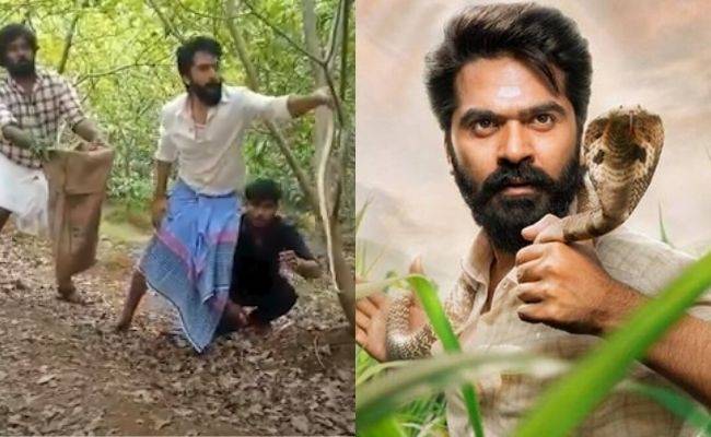 Eeswaran movie STR with snake shooting video goes viral