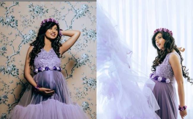 Eruma Saani Harija is a blue angel in this pregnancy photoshoot