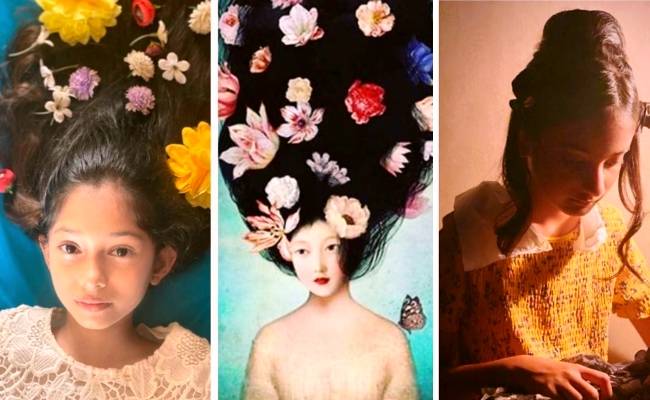 Famous director recreates popular paintings on daughters ft Farah Khan