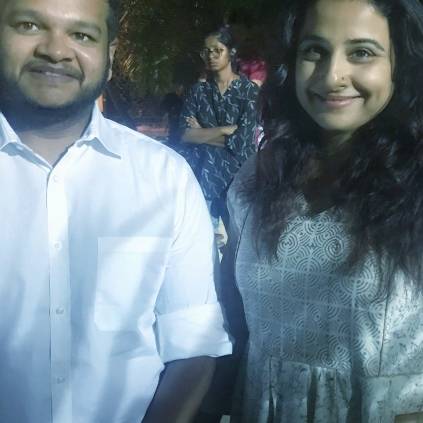 Ghibran shares picture clicked by Ajith with Nerkonda Paarvai actress Vidya Balan