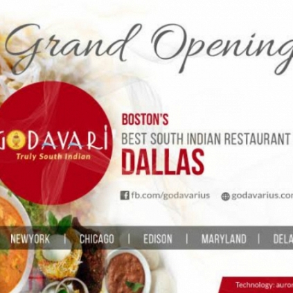 GODAVARI now expands to Dallas, Texas over this weekend.