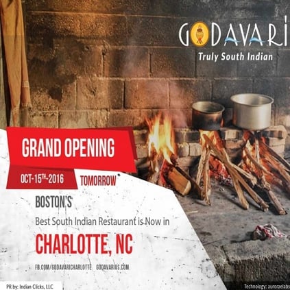 Godavari Restaurant to open its new branch in North Charlotte