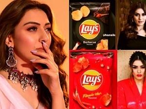 Different flavors of Lays "The Hansika Version" - Actress reacts to the viral pics!