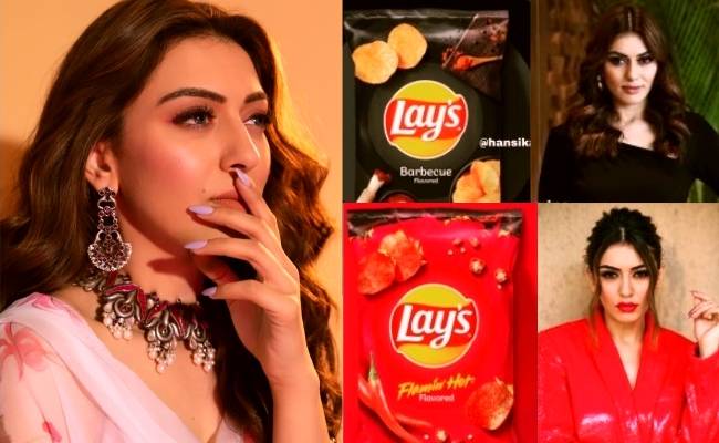 Hansika reacts to her viral pics of different flavours of Lays
