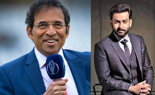 Harsha Bhogle shared a prithiviraj interview behindwoods video