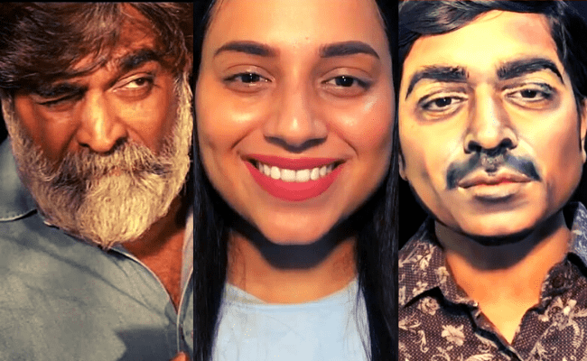 Here's how a girl transforms herself to Vijay Sethupathi; mind-blowing viral video