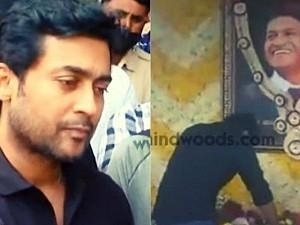 "I was 4 months old in my mother's womb and he was 7 months in his mother's...": Suriya breaks down at Puneeth Rajkumar's memorial!