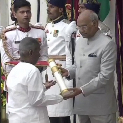 Ilaiyaraaja Conferred with Padma Vibushan at Delhi tamil cinema news