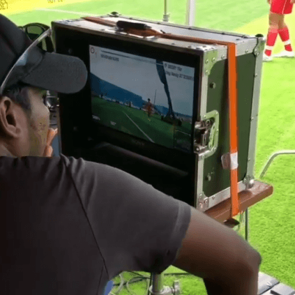 Indhuja shares behind the scenes video from Thalapathy's Bigil