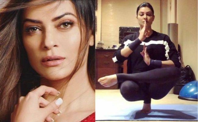 Indian Actress shares viral pic balancing herself on toes ft Miss Universe Sushmita Sen