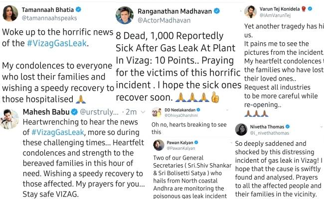 Indian celebrities share prayers and express shock over Vizag gas leak tragedy