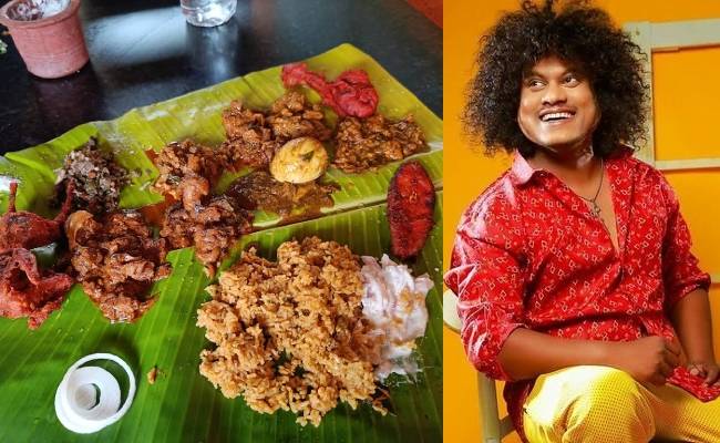 Indian cricketer hosts a feast for popular Vijay TV fame actor Pugazh