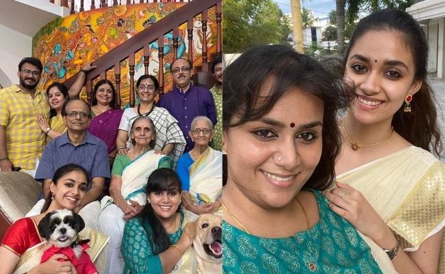 Inside Keerthy Suresh Onam celebrations Happy smiles all around