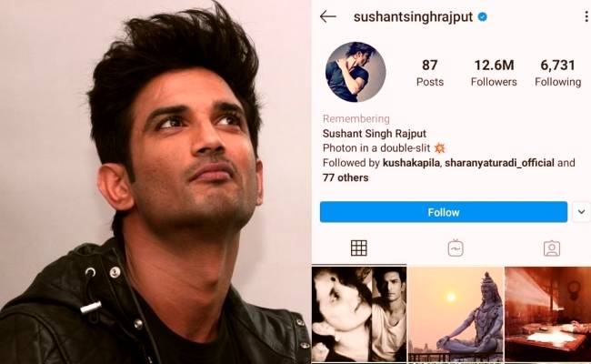 Instagram remembers Sushant Singh Rajput in a moving manner