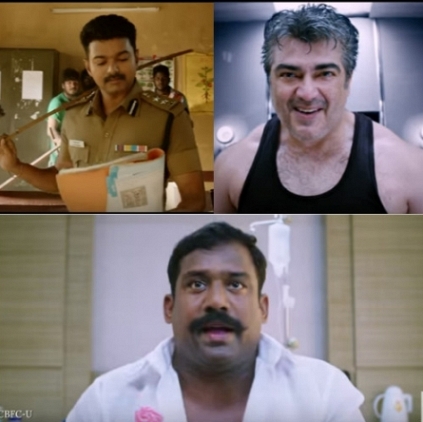 Robo shankar takes a jibe at Aith's Vedhalam and Vijay's Theri teaser