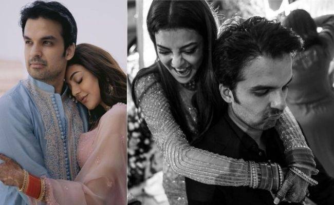 Kajal Aggarwal viral romantic unseen pictures - See here ft Gautam Kitchlu