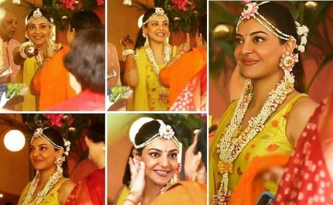 Kajal Aggarwal's pre wedding function video viral ft Kajal Aggarwal gets married to Gautham Kitchlu