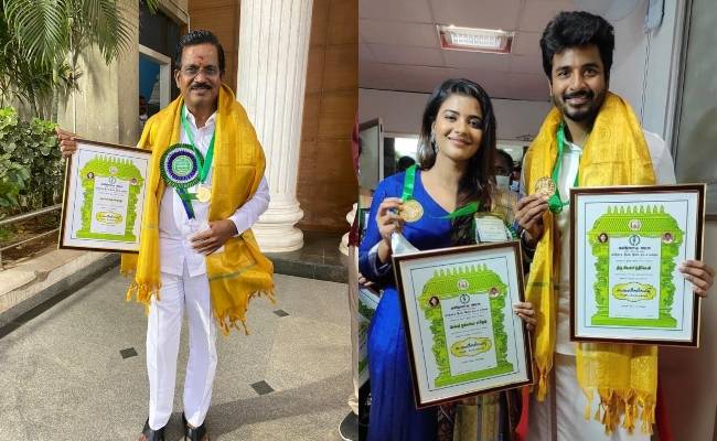 Kalaimamani Awards conferred on Sivakarthikeyan Aishwarya Rajesh