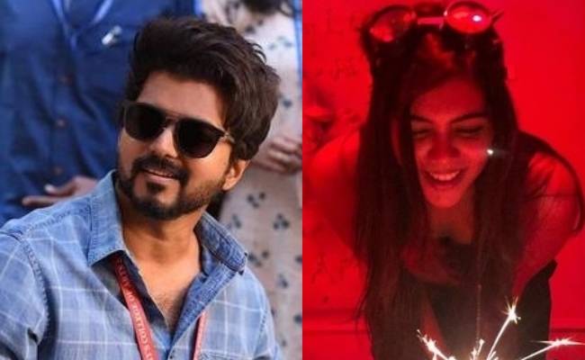 Kalyani Priyadarshan’s wishes to Vijay on his Birthday