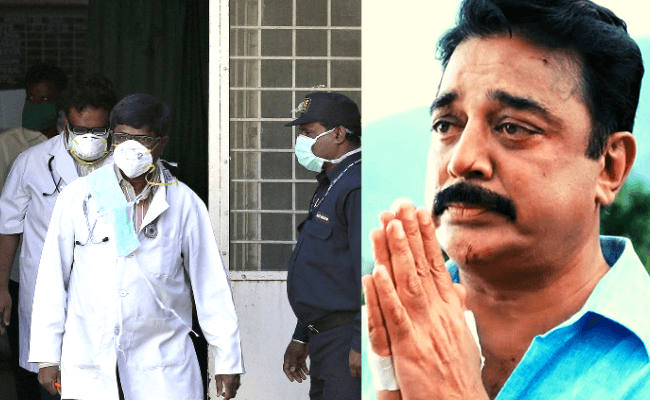 Kamal Haasan raises safety of health workers handling Coronavirus crisis