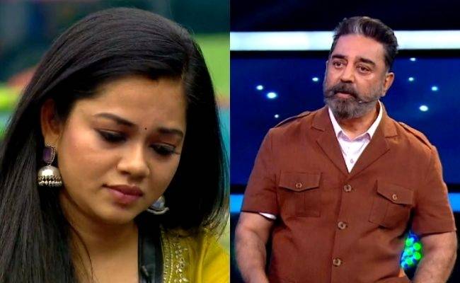 Kamal slightly upset with Anitha Sampath in Sumangali controversy Bigg Boss Tamil 4