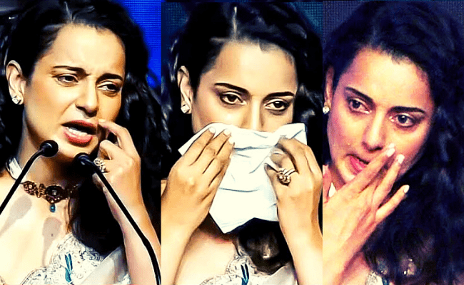 Kangana Ranaut break down into tears during Thalaivi trailer launch talking about director Vijay