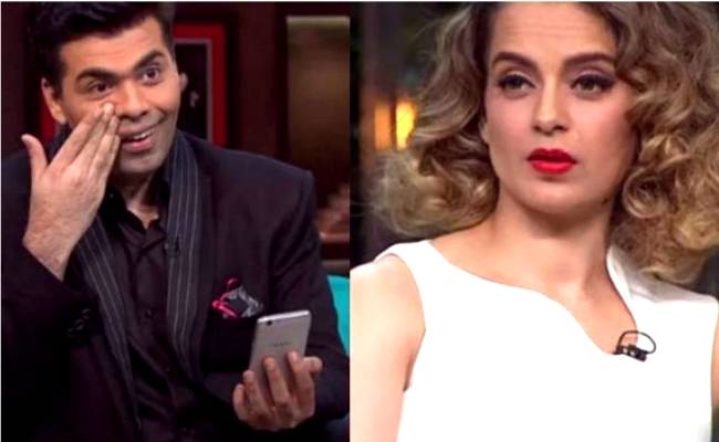 Kangana Ranaut wants Govt to take back Karan Johar Padma Shri