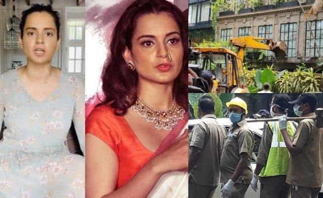 Kangana Ranaut’s Mumbai bungalow demolished by Corporation