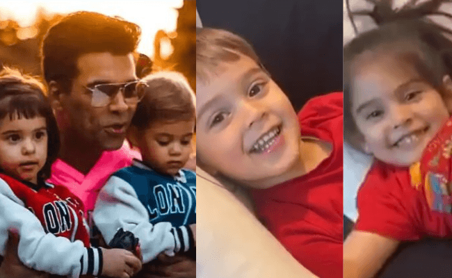 Karan Johar's twin kids' funny response to his question on COVID19