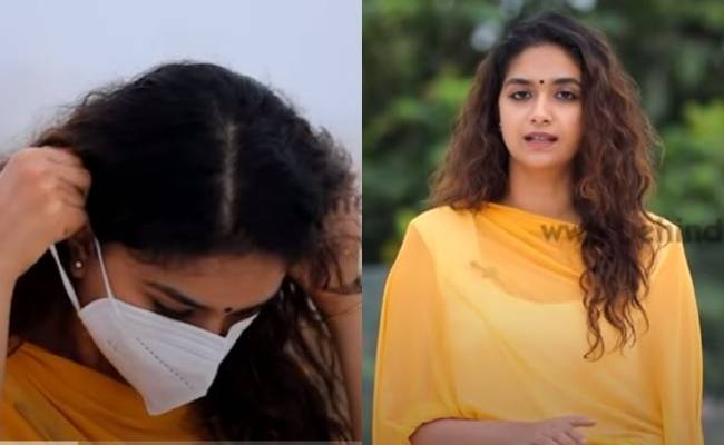 Keerthy Suresh has released a video on coronavirus