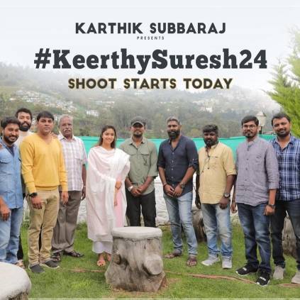 Keerthy Suresh Karthik Subbaraj Santhosh Narayanan shoot begins