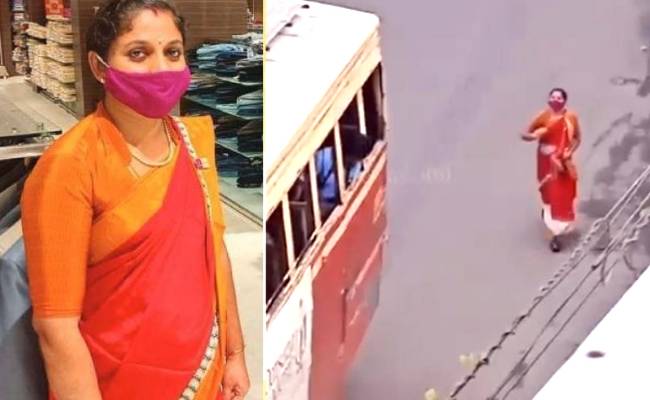 Kerala lady turns a social media star after helping a visually challenged man to board a bus