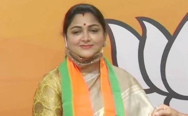 Khushbu on whether she will contest 2021 State Assembly elections