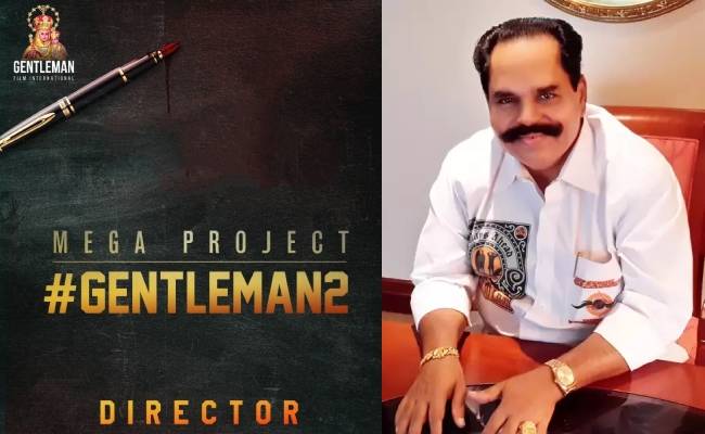 KT Kunjumon announces Gentleman 2 director with a pic