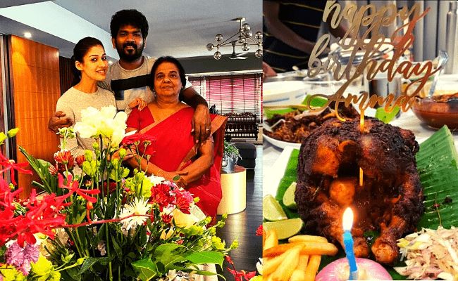 Lady Superstar Nayanthara celebrates mom’s birthday with her fiancé Vignesh Shivan; viral pics