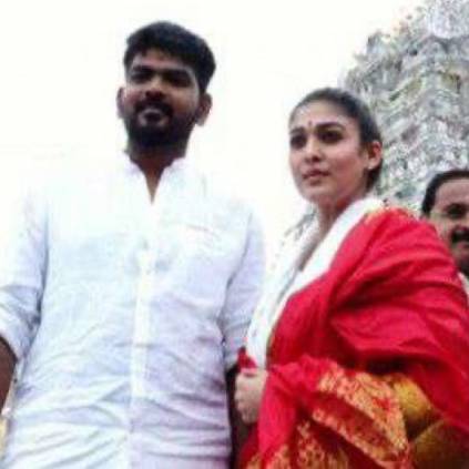 Lady Superstar Nayanthara visits Tirupati temple with Vignesh Shivn ahead of Bigil