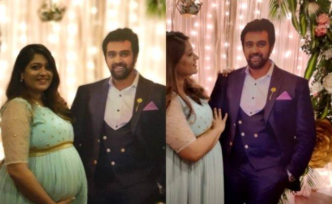 Late Chiranjeevi Sarja's wife Meghana Raj baby shower pics go viral
