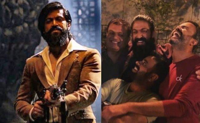 Latest Pics of KGF 2 actors, Yash and Director Prashant Neel goes viral