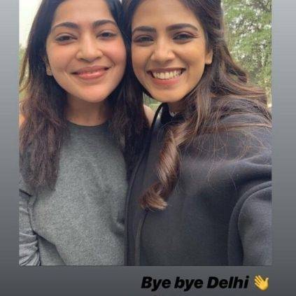 Latest Picture Thalapathy 64 actresses Malavika Mohanan Ramya Subramanian returning to Chennai