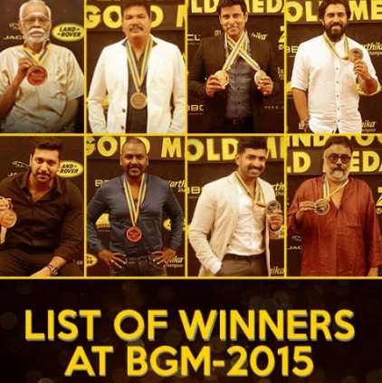 List of winners of Behindwoods Gold Medals 2015