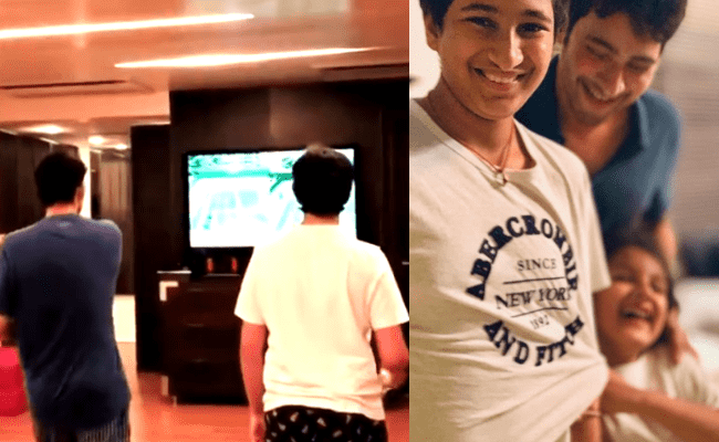 Mahesh Babu plays video game with son during the lockdown period