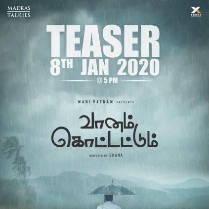 Mani Ratnam Vikram Prabhu's Vaanam Kottatum teaser date announced Jan 8th 2020
