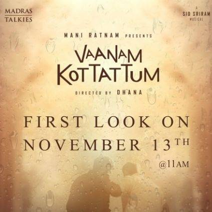 Maniratnam Vikram Prabhu's Vaanam Kottatum first look release date announced