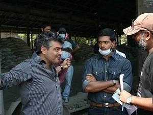 What? Masks in Ajith's Mankatha shooting; Is this some bizarre time travel?