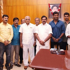 Members from Tamil film industry met CM Edappadi Palanisamy