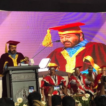 Mohanlal conferred D. Litt by Calicut University Mohanlal conferred D. Litt by Calicut University