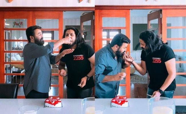 Mohanlal joins in the celebration of popular Bigg boss star's birthday ft David John